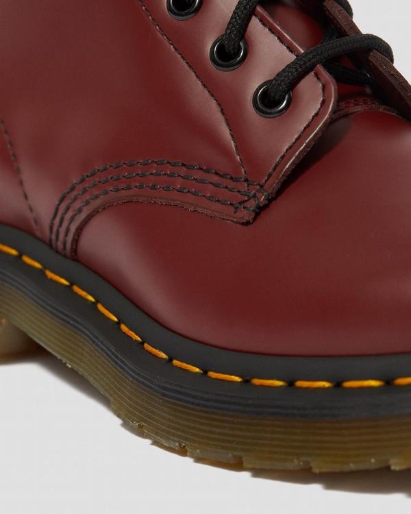 Dr Martens Dámské Kotníkové Boty 1460 Smooth Červené, CZ-754802